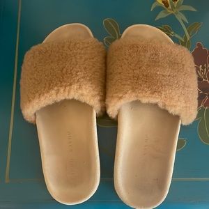 Jenni Kayne Shearling Sandals (slides) 37